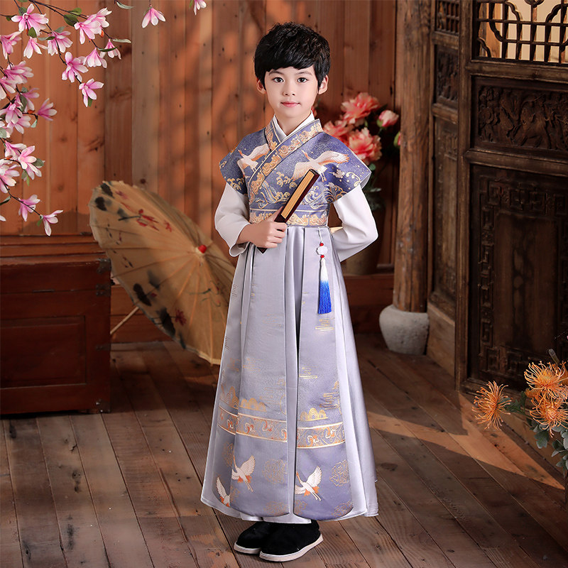 儿童古装汉服女童中国风童装宝宝古风男童唐装国学服演出服装秋季,童装/婴儿装/亲子装,汉服,淘宝优惠券,粉丝福利购,淘宝优惠卷