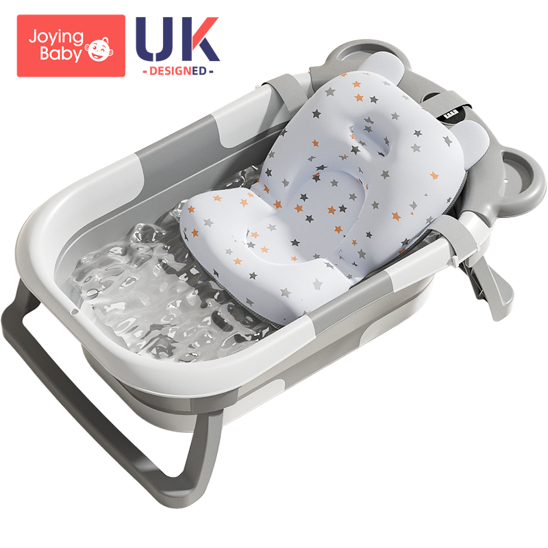 婴儿感温洗澡盆折叠家用初生新生幼儿浴盆可坐躺小孩用品宝宝浴桶