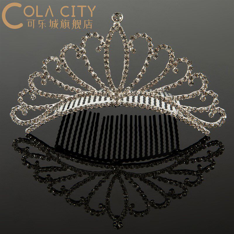 女童小皇冠头饰儿童公主王冠发夹宝宝发饰生日发卡演出发箍装饰