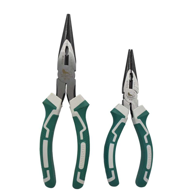 美式尖咀钳子CR-V铬钒钢8寸尖嘴钳工业级6尖头钳尖口钳夹钳200MM