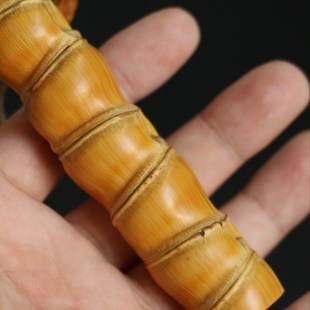 一物一拍精选罗汉竹纯手工去皮7000目精磨保留竹节打磨竹把件把玩