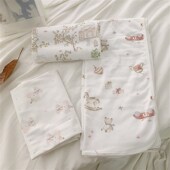 新生儿抱被纯棉婴儿春秋初生宝宝防惊跳包单产房襁褓四季 两条