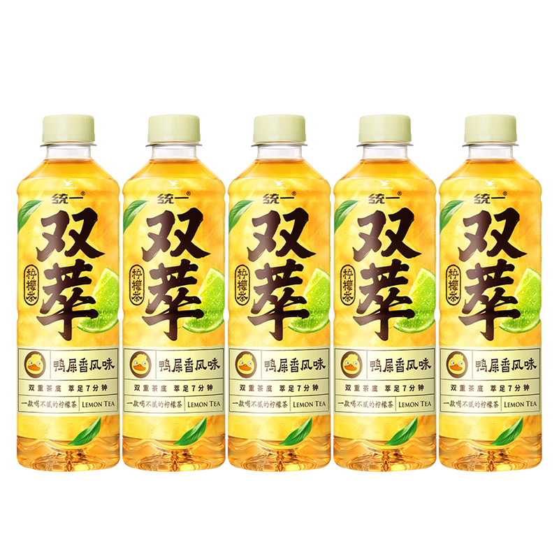 统一双萃柠檬茶500ml*15瓶整箱