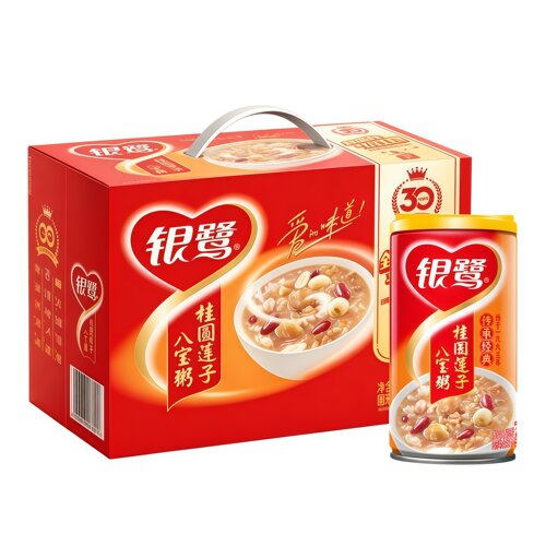 银鹭桂圆莲子八宝粥360g*12罐