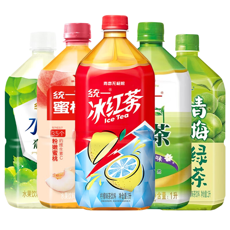 统一茶饮多味混合1L*8瓶整箱