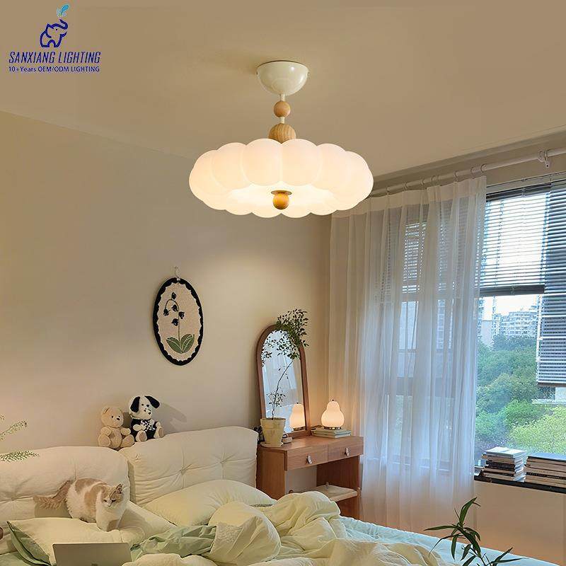 原木奶油风卧室灯意式实木吸顶灯全光谱护眼儿童房个性创意灯具,3C数码配件,其它配件,淘宝优惠券,粉丝福利购,淘宝优惠卷