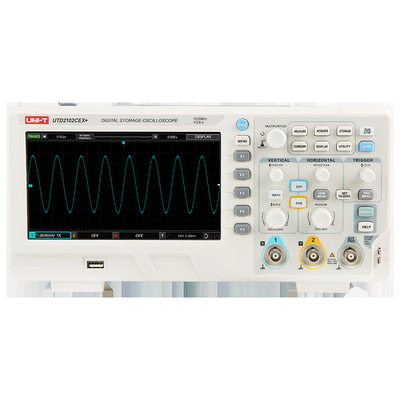 优利德UTD2102CEX+数字示波器100M双通道示波器200M带宽2202CEX+
