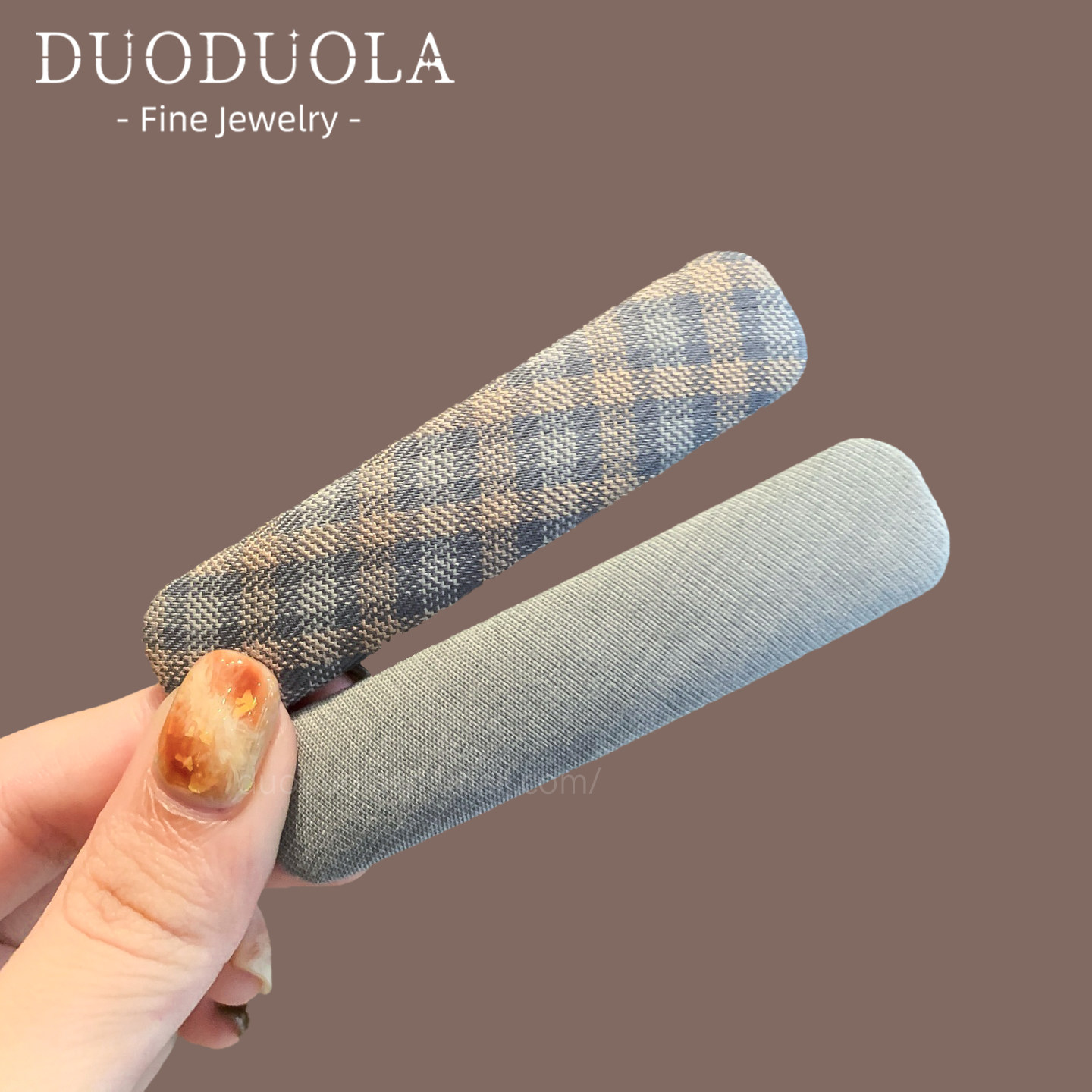 复古格纹布艺发夹女发饰高级感碎发夹小众简约头饰BB夹气质百搭,饰品/流行首饰/时尚饰品新,发饰,淘宝优惠券,粉丝福利购,淘宝优惠卷