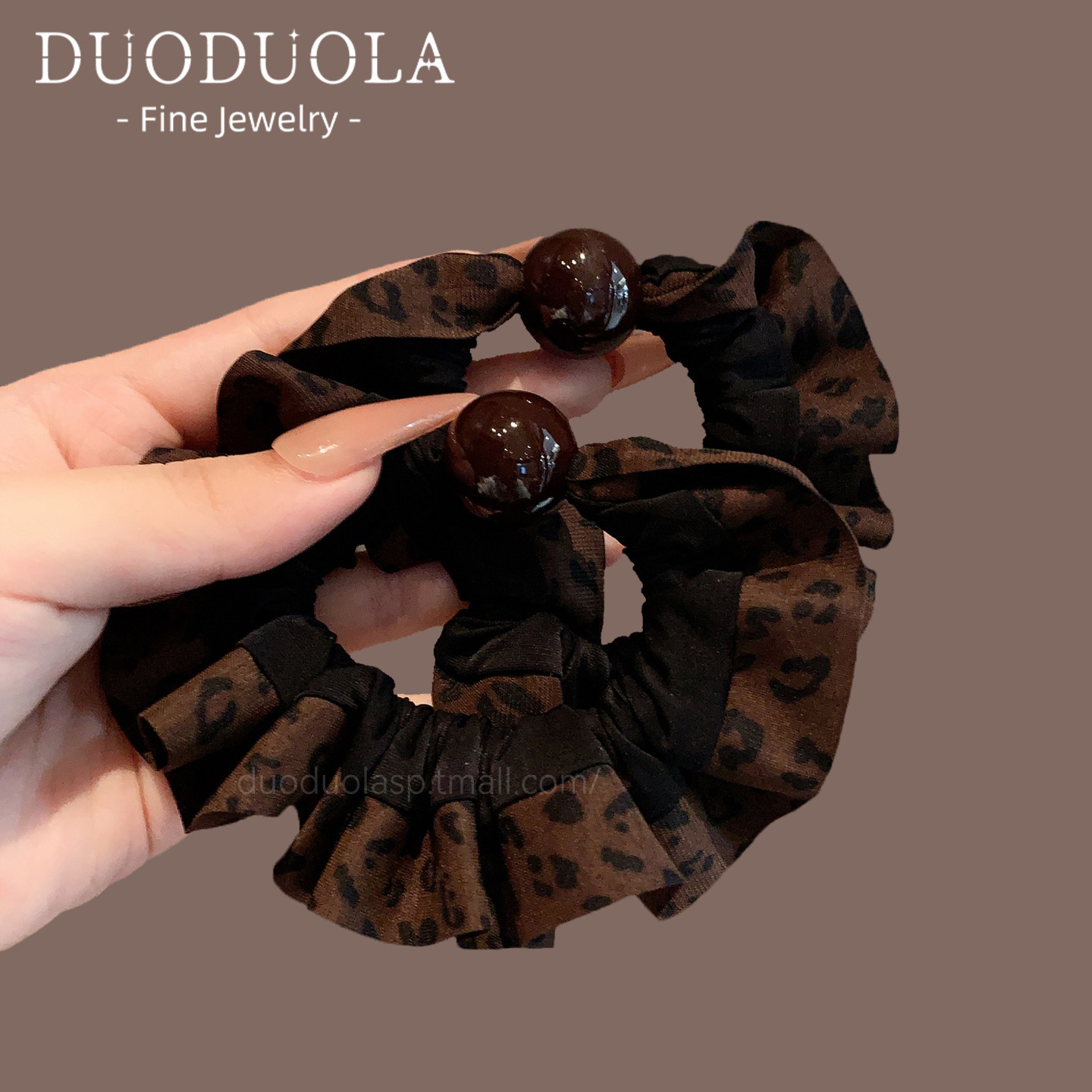 精致豹纹珍珠发圈高级感花边大肠发绳百搭头绳发饰马尾发绳高弹力,饰品/流行首饰/时尚饰品新,发饰,淘宝优惠券,粉丝福利购,淘宝优惠卷