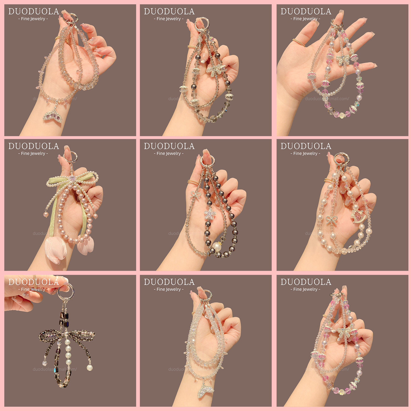 手机挂绳轻奢串珠手腕挂链流苏挂饰精致钥匙扣相机链条超闪挂件,饰品/流行首饰/时尚饰品新,链条,淘宝优惠券,粉丝福利购,淘宝优惠卷