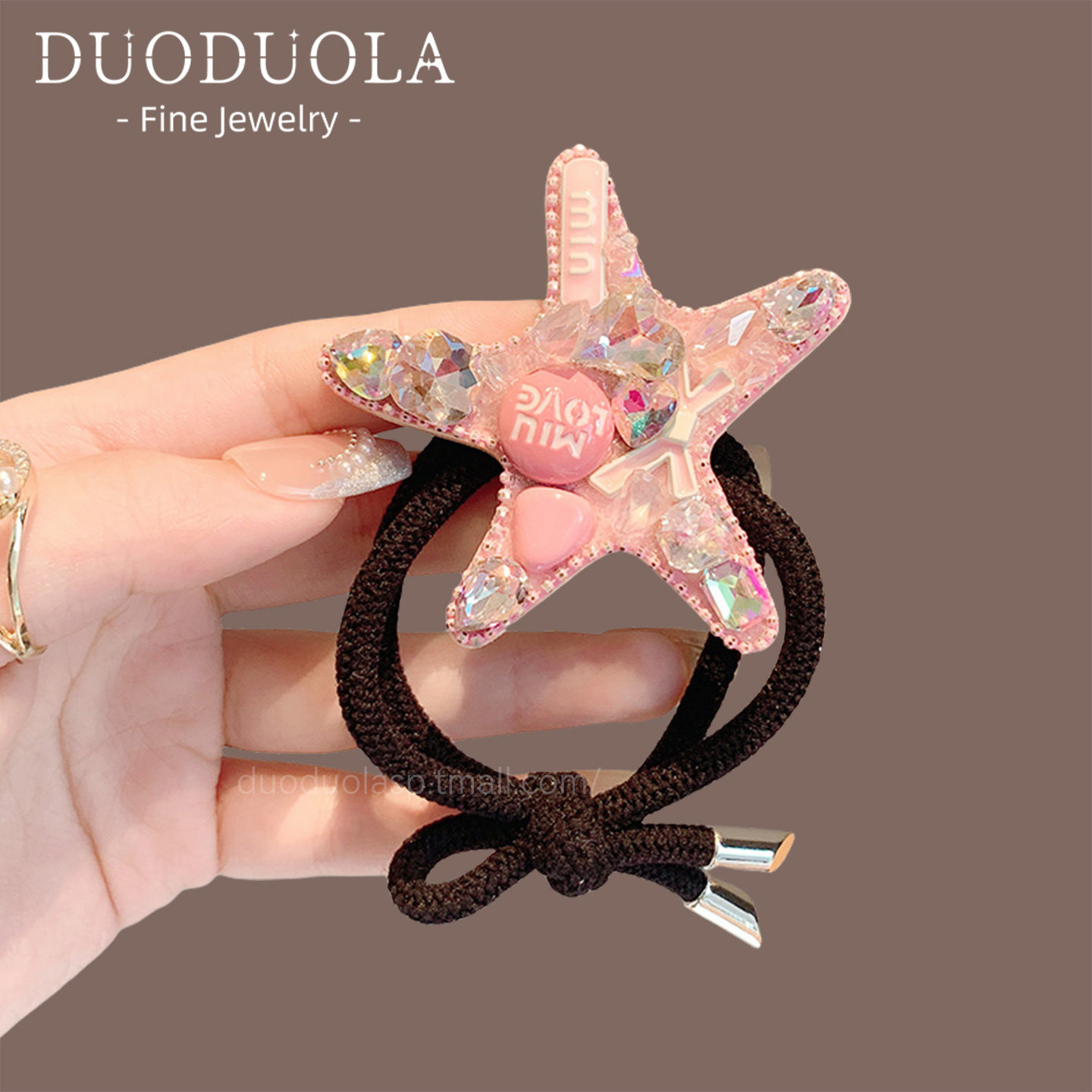 碎钻甜酷少女甜美发绳2026新款高弹力头绳水钻简约发圈高级感发饰