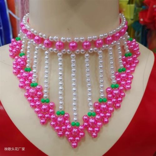 速发2款戏曲秧歌配0链高级项链新饰2锁骨颈脖链颈带项圈