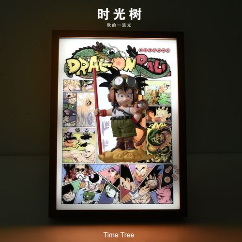 七龙珠猴子小悟空手办冲出动漫3D立体灯画摆件装饰挂画送生日礼物