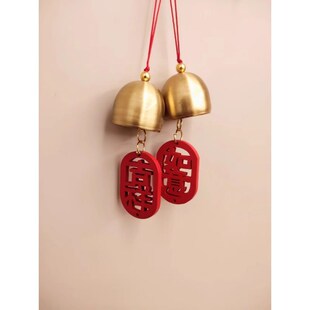 入户门把手挂饰圣诞树挂件新年用品布置铃铛挂室车内客厅喜庆装扮