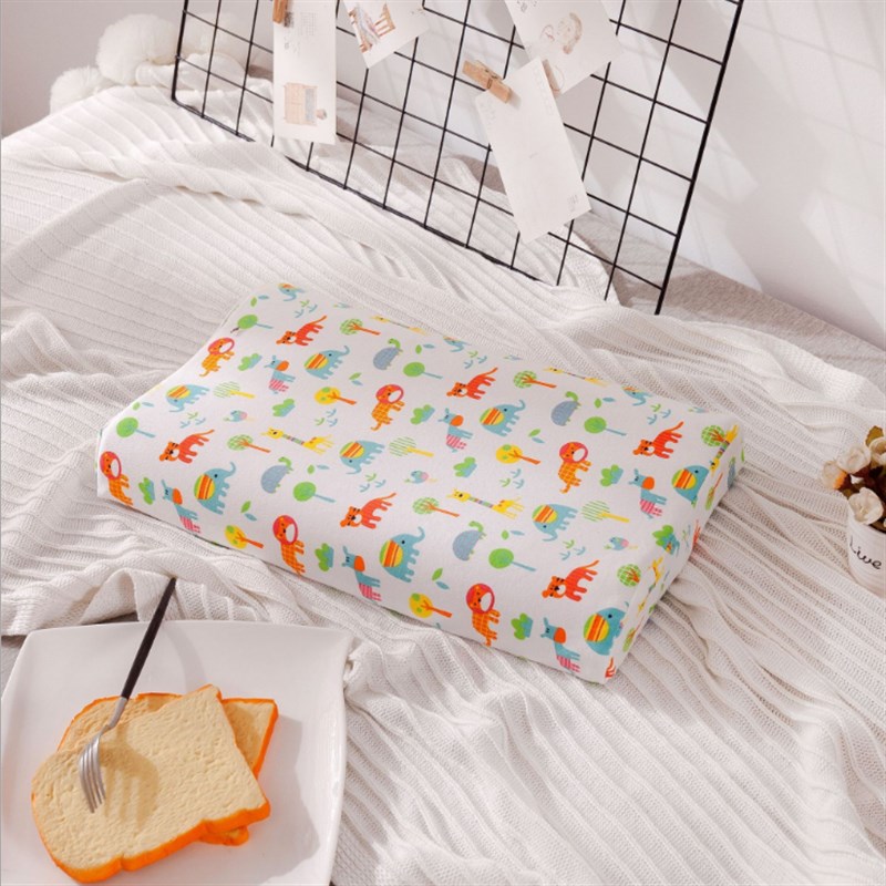 纯棉枕套适用于优必思U6皇家4-12岁大童枕儿童高低枕乳胶枕枕套