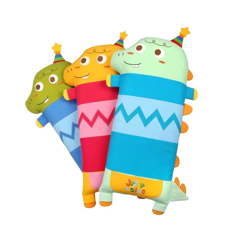 双漫恐龙儿童枕头1-3-6岁幼儿园宝宝枕头四季通用卡通决明子抗菌