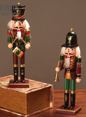 英伦风胡桃夹子木偶士兵摆件创意儿童房间工艺品摆设装饰生日礼物