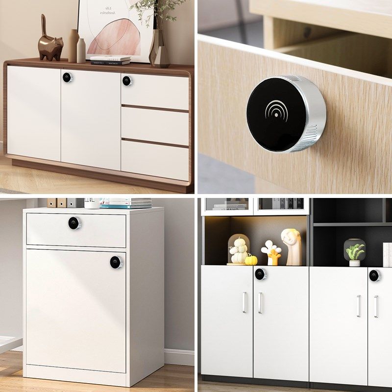 文件柜铁皮柜电子密码锁刷卡锁抽屉木柜门小锁储物柜通用信箱锁芯