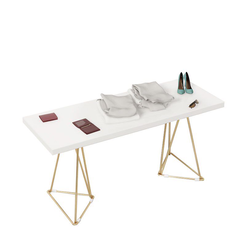 店展示架百货架鞋包摆放桌橱窗置物架吧台桌高低铁艺流水台服装店