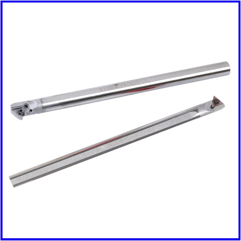 钨钢内孔车刀STWCR06 9防震硬质合金镗刀 倒角60度内螺纹抗震刀杆