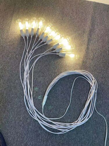 婚庆道具爱迪生灯泡吊灯婚礼迎宾橱窗复古串灯商场美陈扇形装饰灯