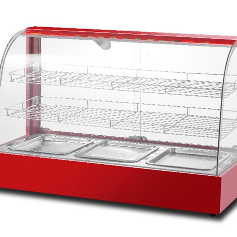 保温柜商用加热恒温箱台式蛋挞面包板栗玻璃熟食柜食品小型展示柜
