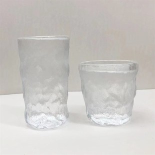 玻璃杯水杯家用茶杯泡茶杯旋转酒吧啤酒杯八角杯杯子威士忌杯酒杯