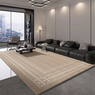 家用地毯客厅2024新款轻奢高级感防滑地垫大面积全铺卧室床边垫子