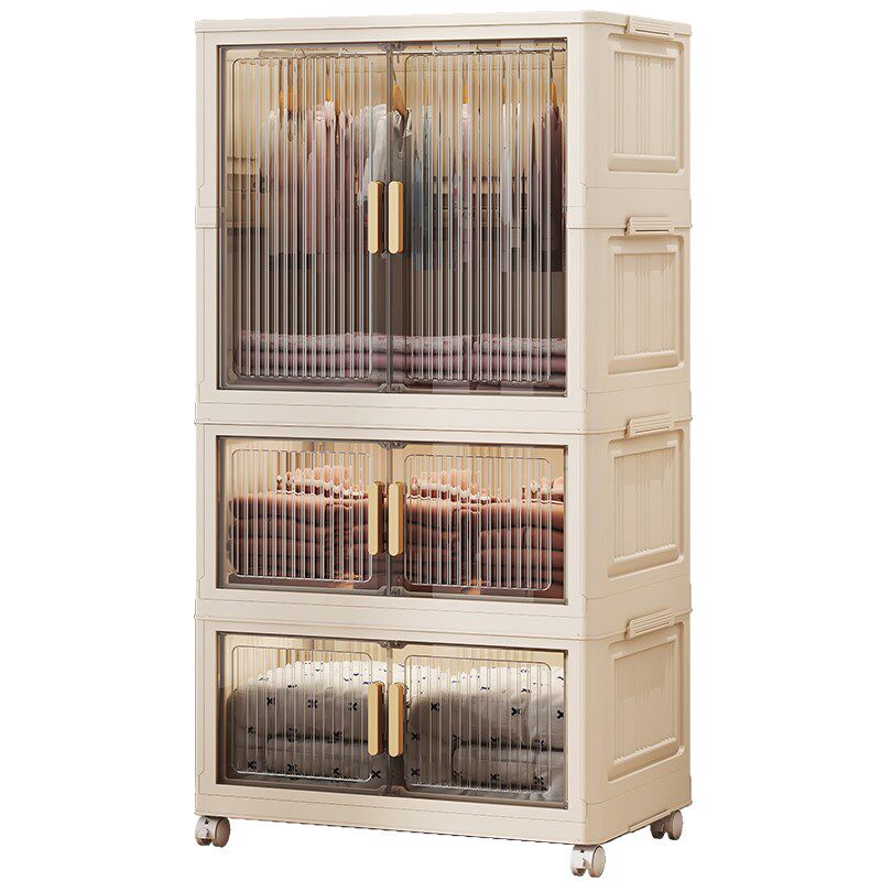 免安装宝宝衣柜儿童衣服整理箱婴儿小衣橱塑料家用折叠收纳储物柜