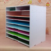 加厚文件架4K文件架工程图纸画纸多层办公资料整理桌面收纳架叠加