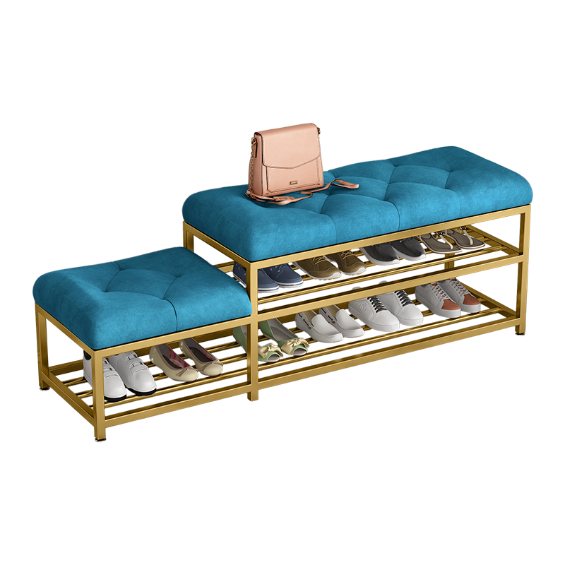 轻奢换鞋凳家用入户鞋架门口可坐式进门穿鞋凳一体坐垫鞋柜长条凳