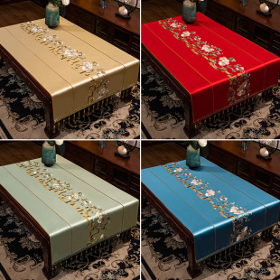 现代简约新中式茶几布布艺盖巾中式客厅红木桌布餐桌垫Z长方形台