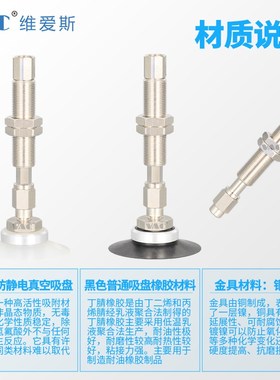 ZPT13FNJ10-B5-A10摇摆型头部真空吸盘带缓冲金具型J/K.回转/防转