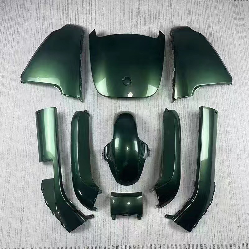 九号E电动车E100/E80c/90/E200全套烤漆件改T装配件9号外壳定制