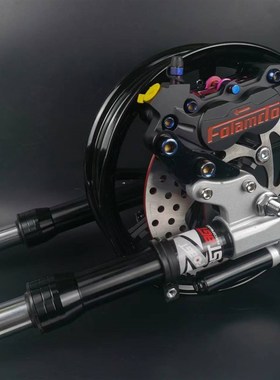 电动车27芯前减震九号N70C/N80/N90/HF90改装直上避震器10寸轮毂S