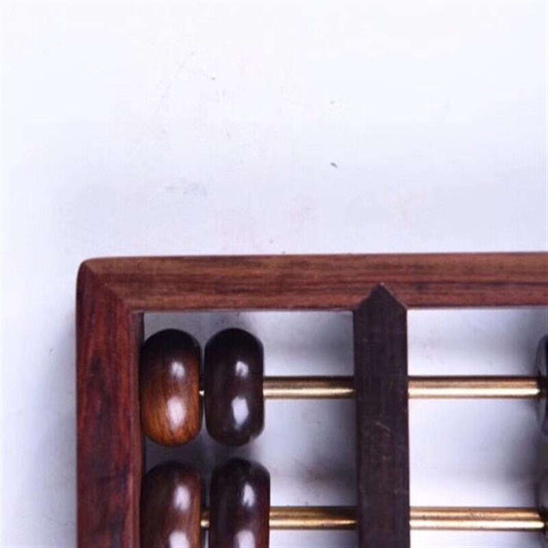 大红酸枝老式算盘n怀旧古典榫卯结构老算盘老物档珠檀木