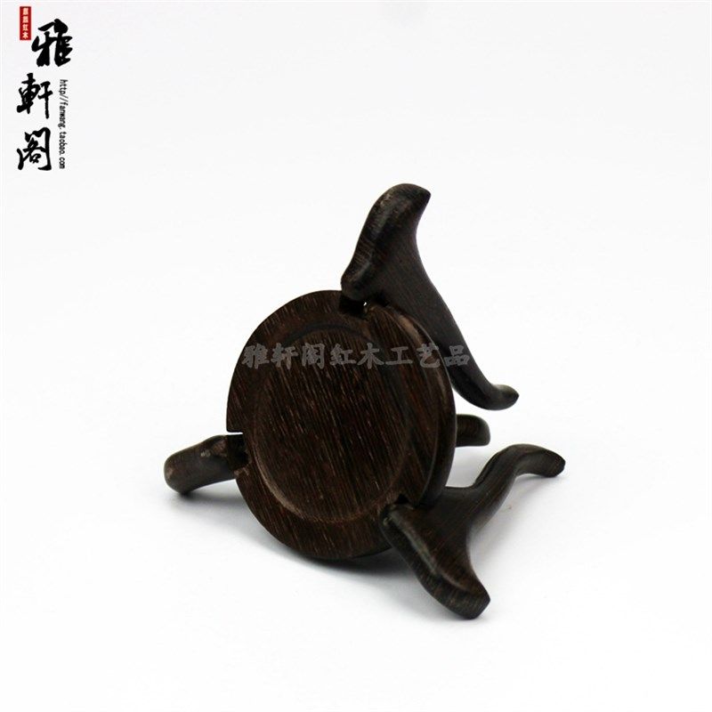 红木实木葫芦托架鸡翅木水晶球底座蛋雕核桃摆件U架子蝈蝈罐底座,家居饰品,木雕,淘宝优惠券,粉丝福利购,淘宝优惠卷