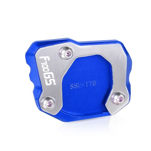 适用宝马F700iGS F650GS改装侧边撑支架脚撑加大加宽垫底座配件