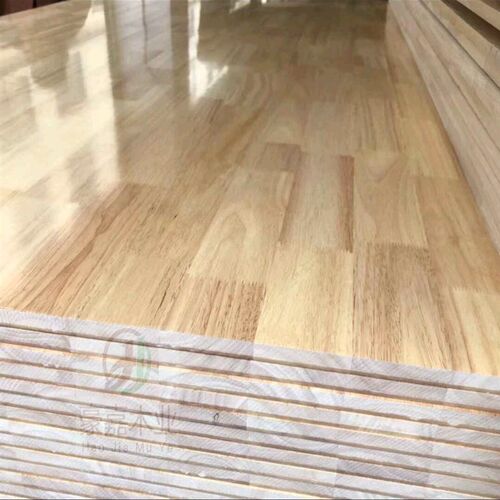 泰国进口橡胶木5-30mm免漆UV 橡胶木橡木指接R板 实木免漆家具板