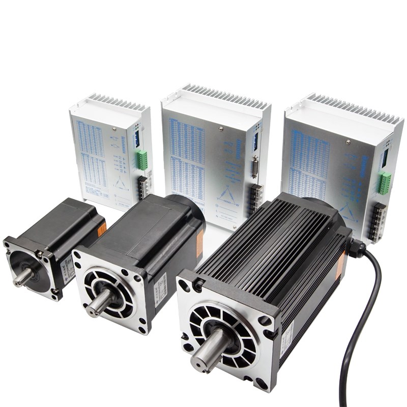 86/110/130三相高压步进电机套装220V配5~9A驱动器3522T/3722/392