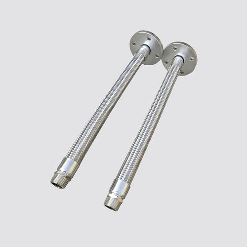 304不锈钢波纹管工业用金属软管 一端活法兰一端外丝Y耐高温软连