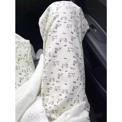 冰丝可爱满印HelloKitty阔腿裤