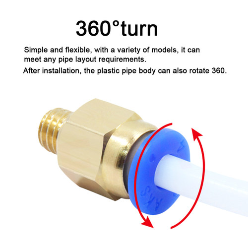 好货Straight Fitting Joint PC External Thread J-head Remote