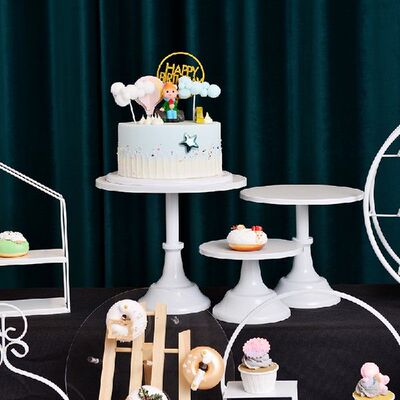 好货White Metal Dessert Pastries Tray and Dishes Cake Cupcak