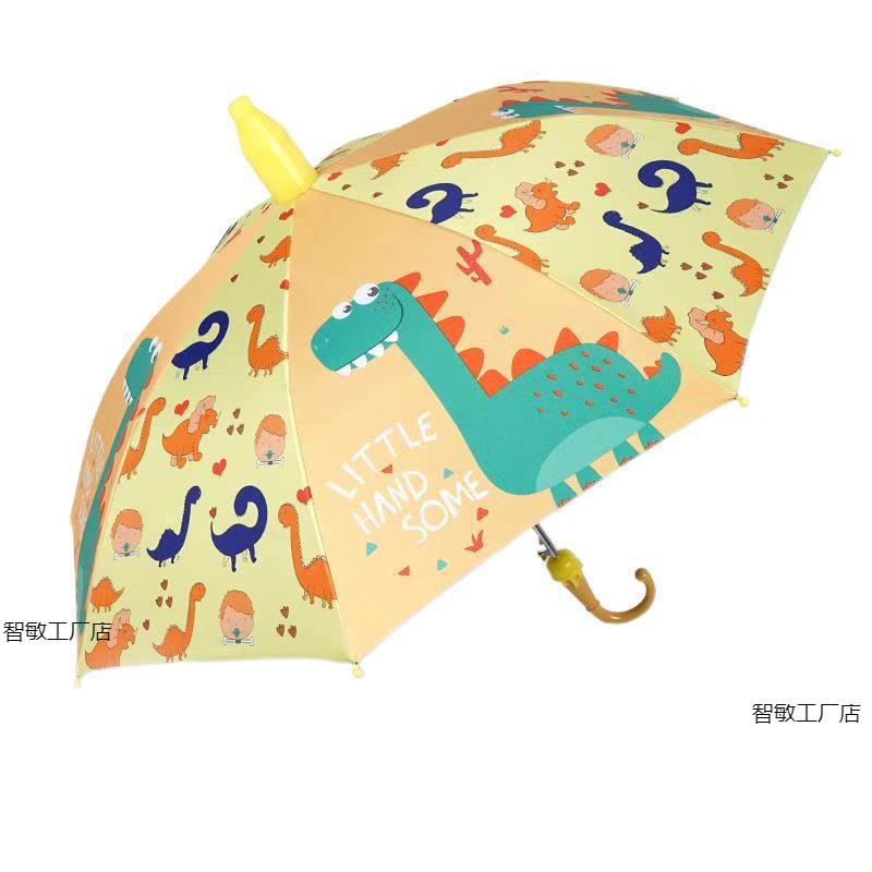 速发自动生童伞可爱柄儿园男小学儿直供黑胶防晒幼伞