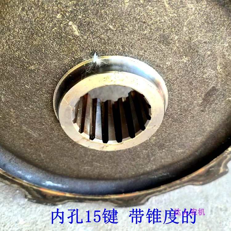 速发艾禾加大驱动轮齿15键宽齿跑得快驱动轮收割机星光旋耕机耐磨