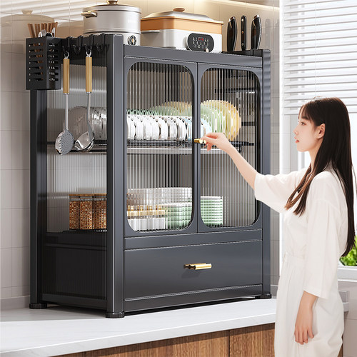 速发厨房碗功能置物架家用台面放碗架架碟收纳碗防尘沥水多盘架