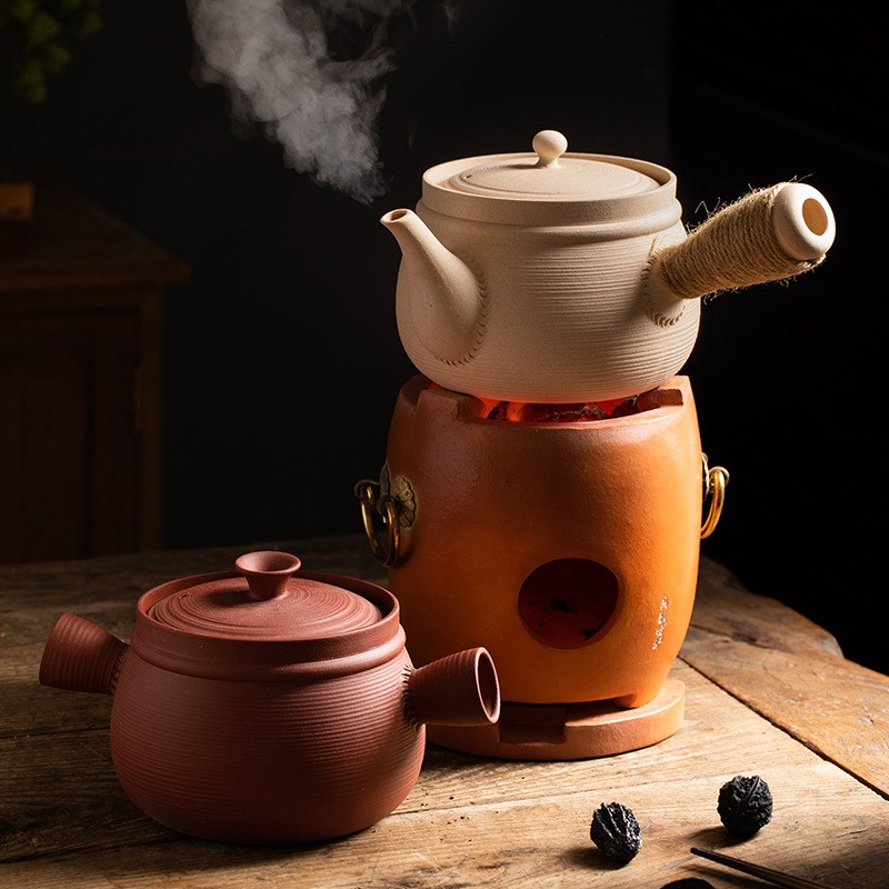 速发可批大壶口煮茶陶白茶烧茶炉壶瓷烧水陶家用副榜木炭炉电壶炉