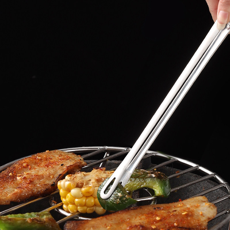 速发0小不锈钢家用韩式烤肉包子烧烤牛排料理自助餐面夹4夹