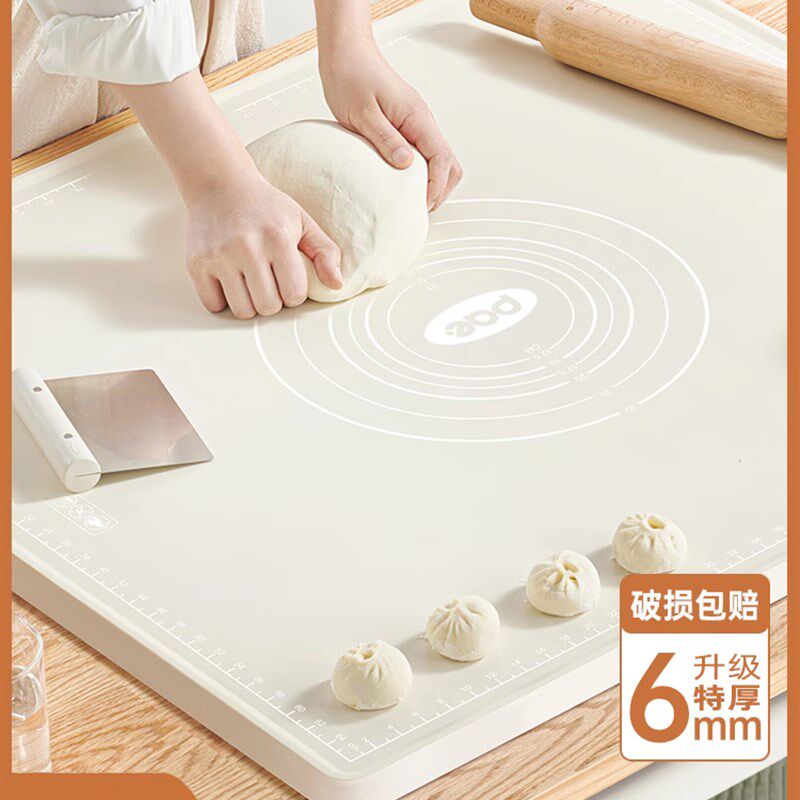 速发硅胶揉面垫子级和面胶垫不的面防擀面板子包饺子用粘软滑皮点